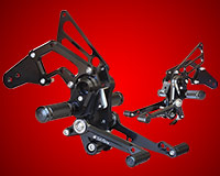 REAR SETS [BLACK] - Honda GROM '16-