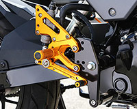 RACE CONCEPT REAR SETS [GOLD] v.2 (High seat) - HONDA GROM '16-