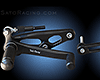 REAR SETS [BLACK] - H-D Sportster 883/1200 5s (-'03)