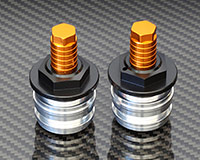 FORK SPRING PRELOAD ADJUSTERS [BLACK] - Ninja 250 SL '15-