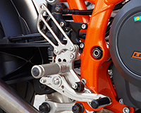 REAR SETS [SILVER] - KTM 690 DUKE ('12-'15)