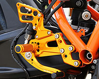 REAR SETS - RACING VERSION [GOLD] - KTM RC8/ RC8R ('08-'14)