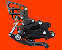 REAR SETS [BLACK] - KTM RC8/ RC8R ('08-'15)