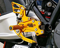 REAR SETS [GOLD] - KTM RC8/ RC8R ('08-'15)