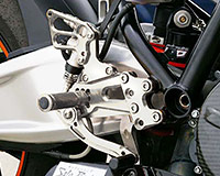 REAR SETS [SILVER] - KTM RC8/ RC8R ('08-'15)