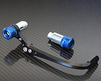 LEVER GUARD 'Type1' + 2 Bar Ends [BLUE]+ Inserts (Ducati, etc)