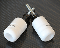 FRAME SLIDERS [WHITE] - Suzuki GSX-R1000 ('05-'06)