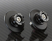 SWINGARM SPOOLS - 'Type 2' Aluminum Spools -Size M6- [BLACK]