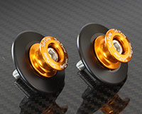 SWINGARM SPOOLS - 'Type 2' Aluminum Spools -Size M6- [GOLD]