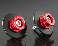 SWINGARM SPOOLS - 'Type 2' Aluminum Spools -Size M6- [RED]
