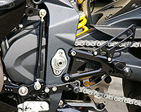 REAR SETS [BLACK] - Triumph Daytona 675/ Street Triple ('06-'12)