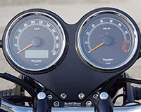GAUGE PANEL - PLAIN [BLACK] - Triumph Bonneville T100 ('10-'15)