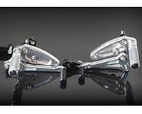REAR SETS [SILVER] - Triumph Bonneville T100 ('01-'15)