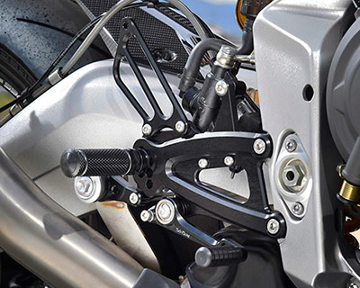 REAR SETS [BLACK] - Triumph Daytona 765 ('20)