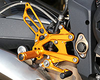 REAR SETS [GOLD] - Triumph Street Triple ('13-'16)