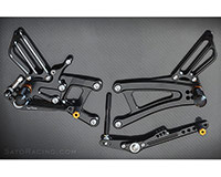 Race Concept REAR SETS [BLACK] - Yamaha YZF-R1/ M '15-'17