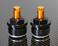 FORK SPRING PRELOAD ADJUSTERS [BLACK] - Yamaha YZF-R3/ FZ-07