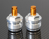 FORK SPRING PRELOAD ADJUSTERS [SILVER] - Yamaha YZF-R3/ FZ-07