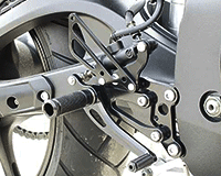 REAR SETS [BLACK] - Yamaha YZF-R6 ('03-'05)