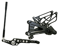 REAR SETS [BLACK] - Yamaha YZF-R6 ('06-'16)