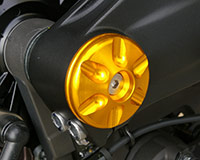 REAR AXLE CAPS [GOLD] - Yamaha VMAX 1700 '09-'19