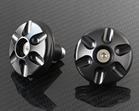 REAR AXLE CAPS [BLACK] - Yamaha VMAX 1700 '09-'19