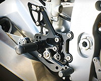 REAR SETS [BLACK] - Aprilia RSV4 ('09-'11)